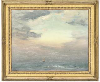 Georges Ricard-Cordingley - Voilier En Mer