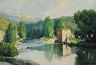 Georges Robin - A Watermill On The River