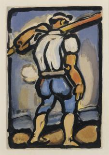 Georges Rouault - Chemineau, from Passion (Chapon & Rouault 259)