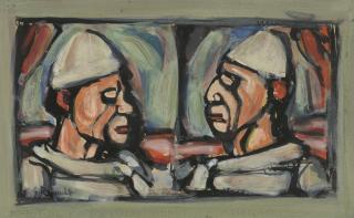Georges Rouault - Deux Clowns En Conversation; Cirque De L\'Etoile Filante