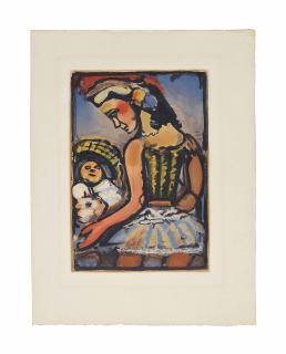 Georges Rouault - Dors, Mon Amour, from: Cirque de L\'Étoile Filante