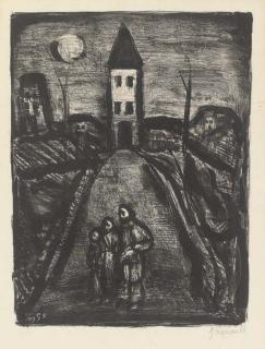 Georges Rouault - Faubourg des Longues Peines, from La Petit Banlieue (C&R. 349)