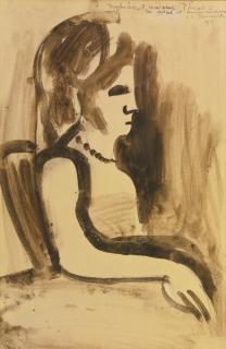 Georges Rouault - Femme Assise (Profil)