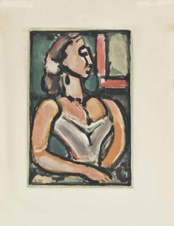 Georges  Rouault - Femme Fiére, from: Les Fleurs du mal (Chapon & Rouault 275b)