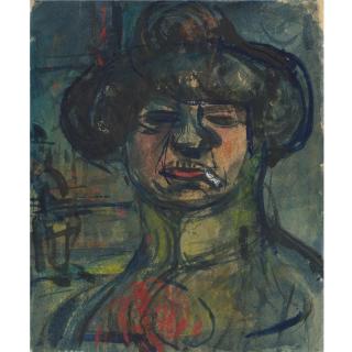 Georges Rouault - Fille (À La Cigarette)