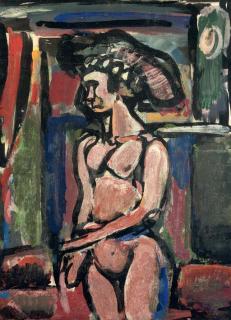 Georges Rouault - Fille Au Grand Chapeau
