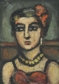 Georges Rouault - Fille de cirque (Reine de Saba)
