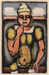 Georges Rouault - Le Renchéri, from Cirque de l\'Étoile filante; and [Pêcheur], from Passion (C. and R. 252; and 267b)