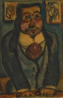 Georges Rouault - L\'homme au pince-nez (Le conférencier)