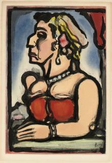 Georges Rouault - Madame Carmencita, from Cirque de l\'Etoile Filante (C&R. 244)