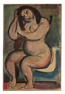 Georges Rouault - Nu assis à la tête inclinée
