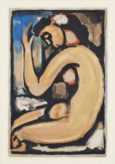 Georges Rouault - Nu De Profil, From Les Fleurs Du Mal