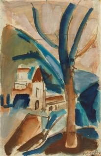 Georges Rouault - Paysage au grand arbre