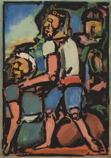 Georges Rouault - Paysans, from Passion Suite
