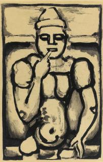 Georges Rouault - Rencheri, from Cirque de l\'étoile filante (C. & R. 252)