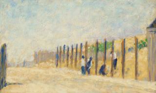 Georges Seurat - Ouvriers enfonçant des pieux