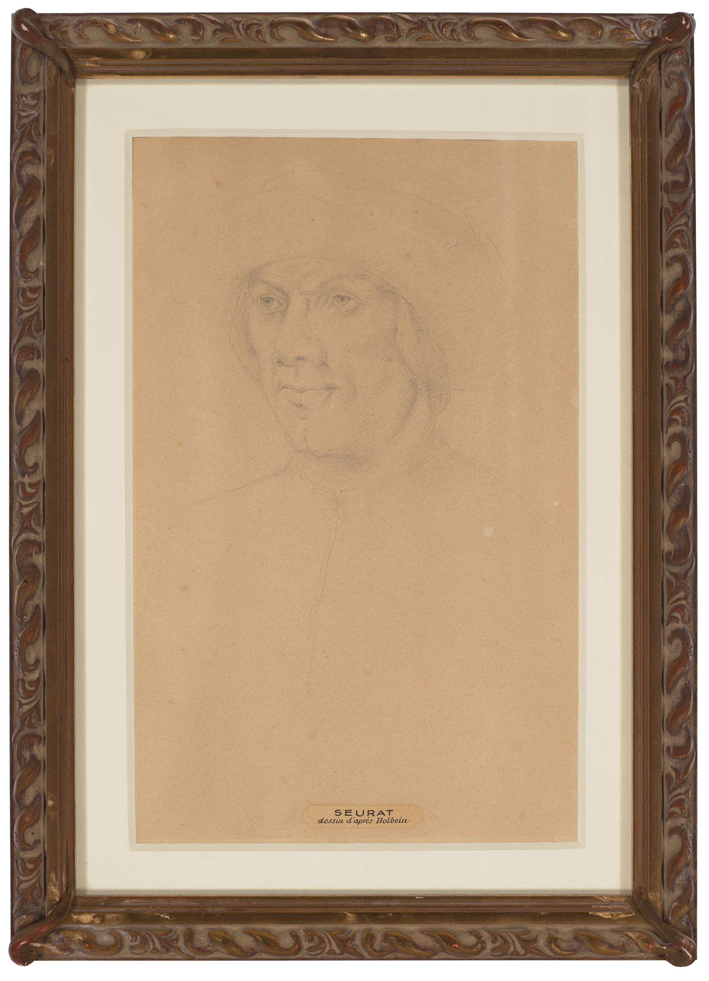 Georges Seurat - Portrait d\'homme, d\'après Holbein