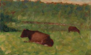 Georges Seurat - Vaches dans un pré