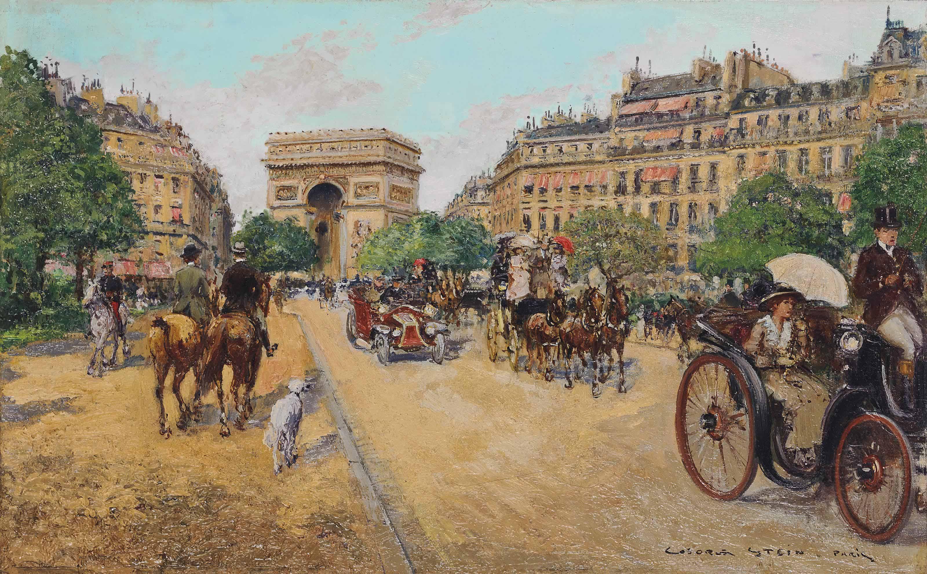 Georges Stein - L\'Arc de Triomphe, Avenue Foch, Paris