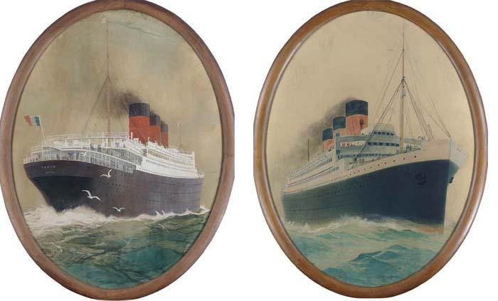 Georges Taboureau - The S.S. Paris At Sea