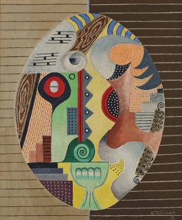 Georges Terzian - Composition au verre