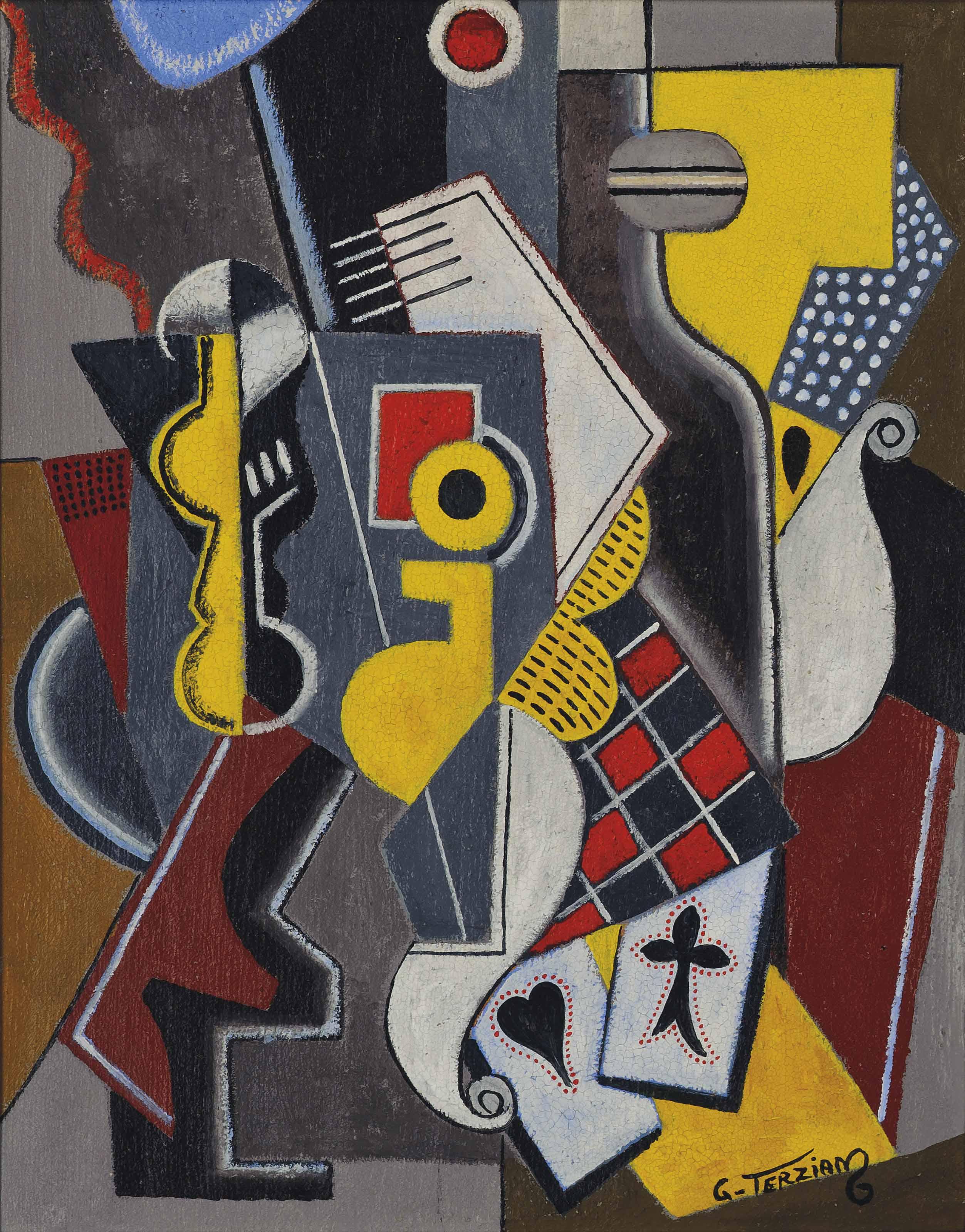 Georges Terzian - Le damier rouge