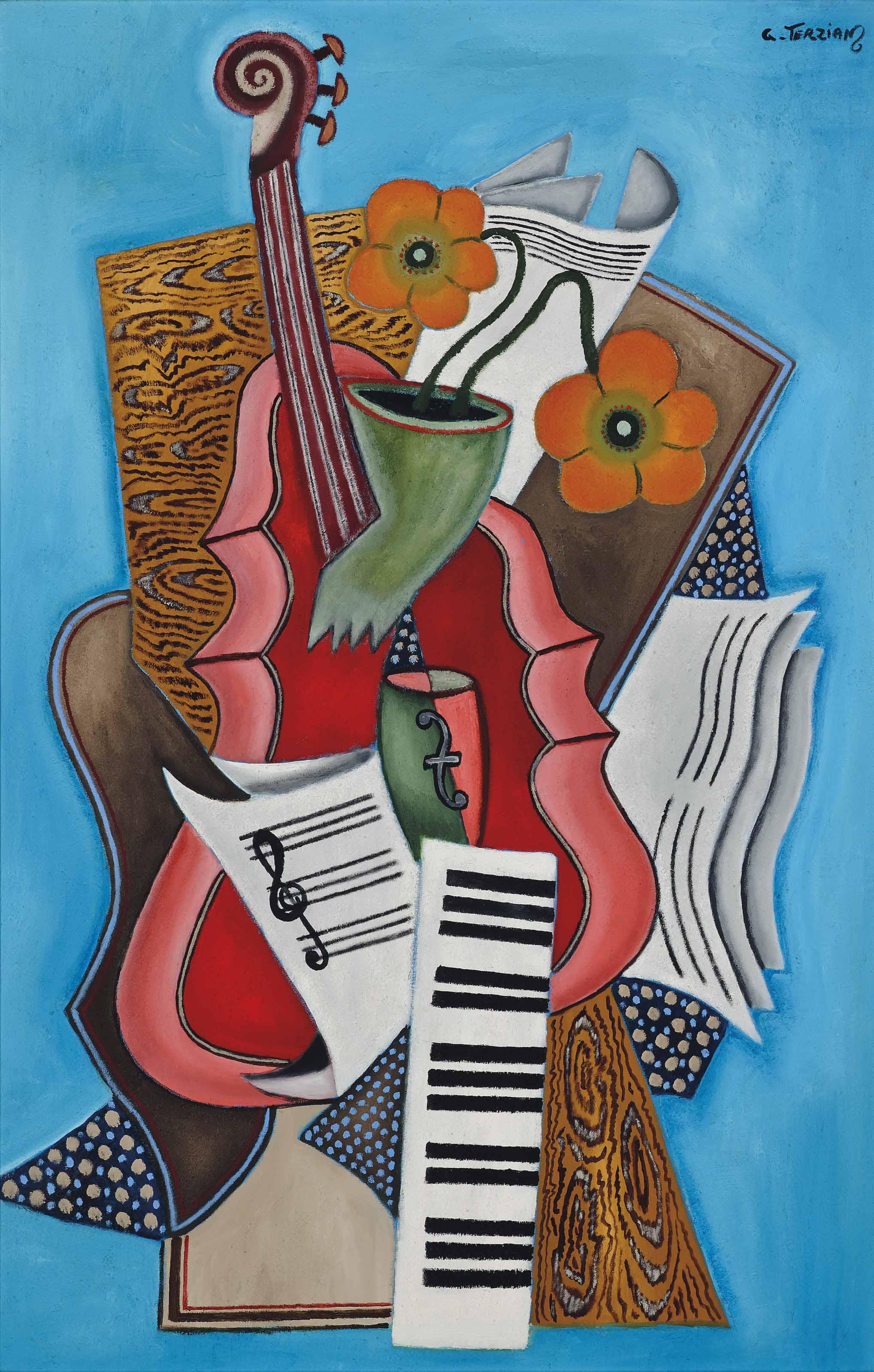 Georges Terzian - Les deux fleurs
