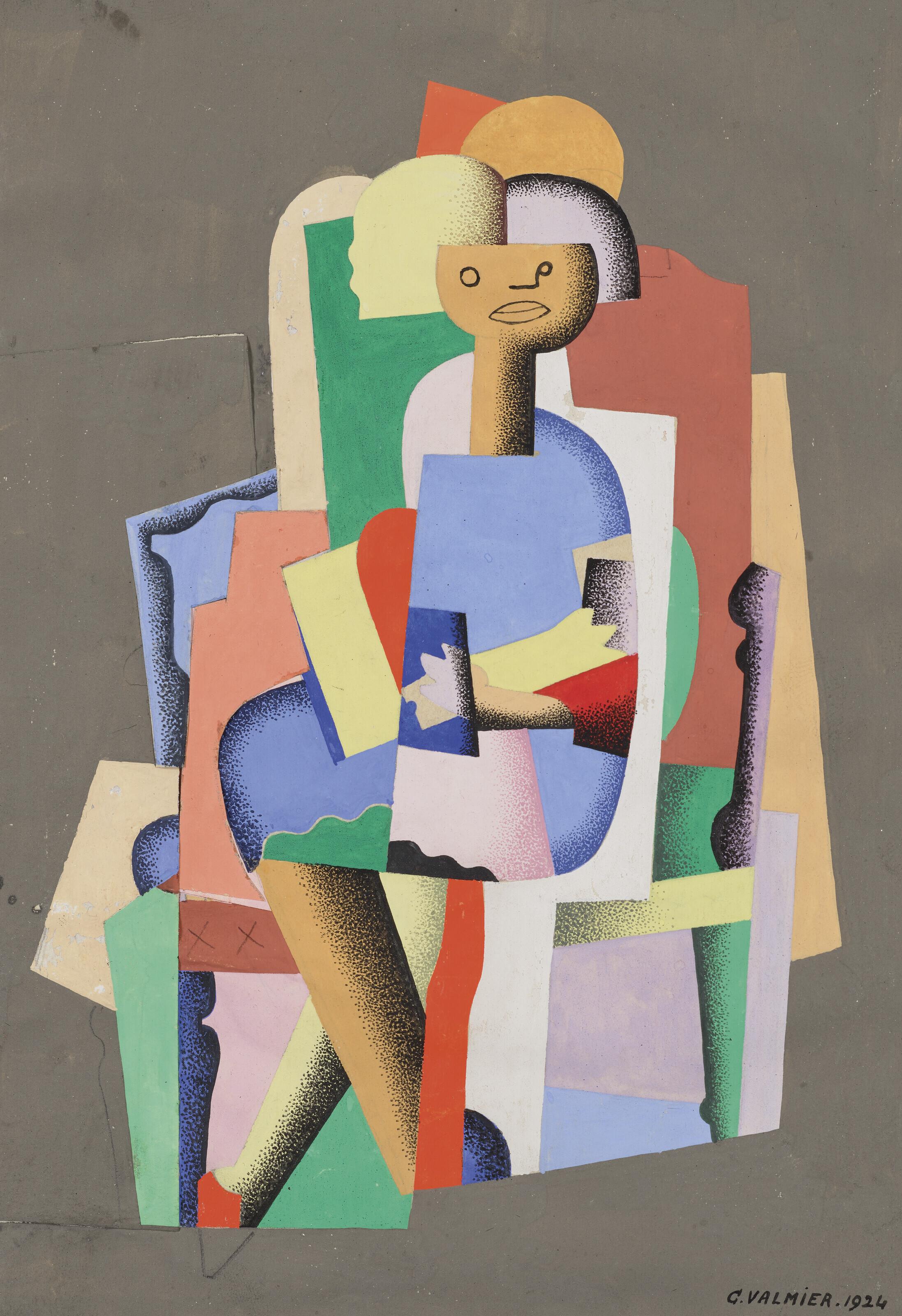 Georges Valmier - Jeune fille assise