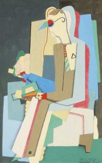 Georges Valmier - Jeune homme lisant