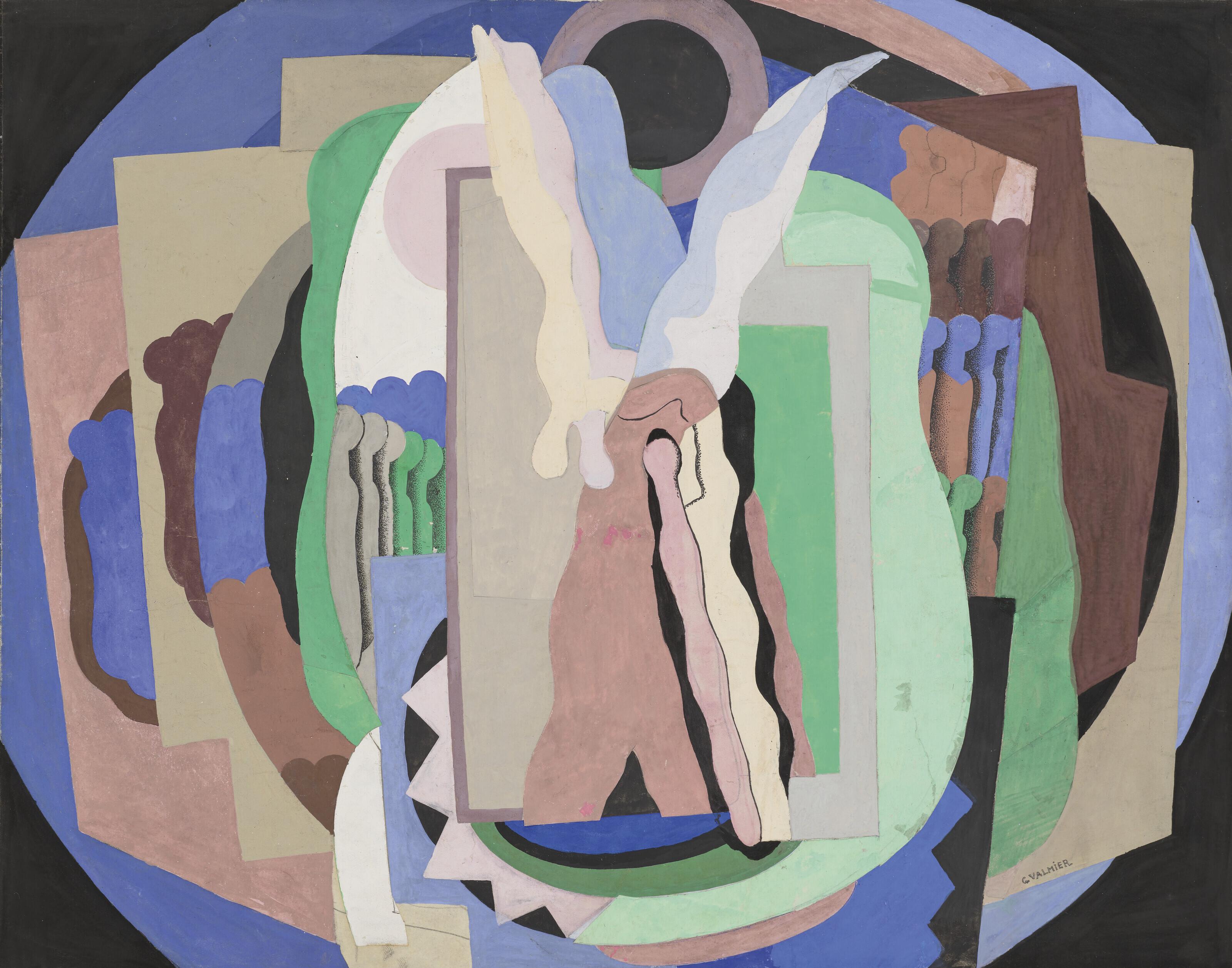 Georges Valmier - Les Acrobates au cirque