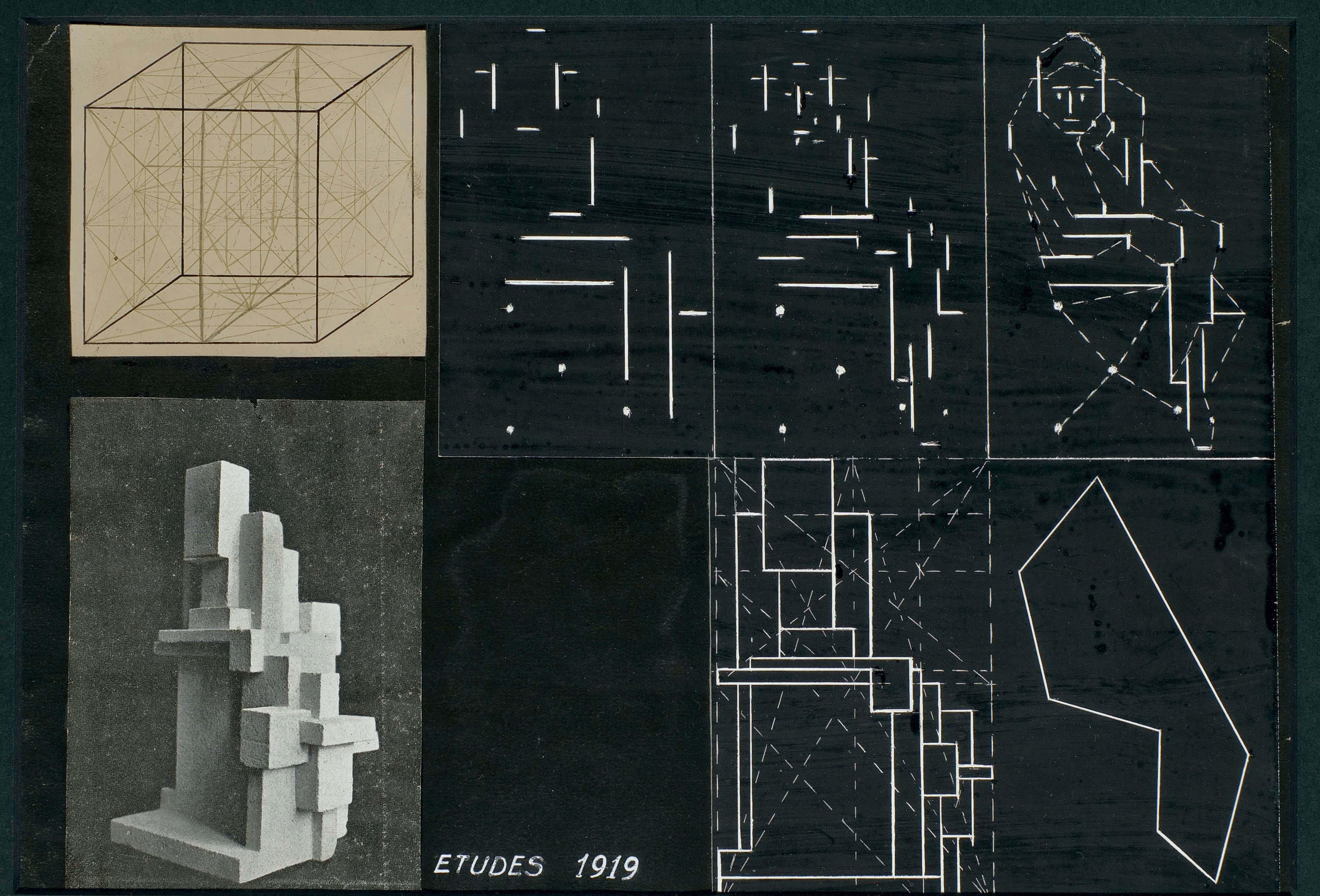 Georges Vantongerloo - Deux Collages, Entre 1919 Et 1927
