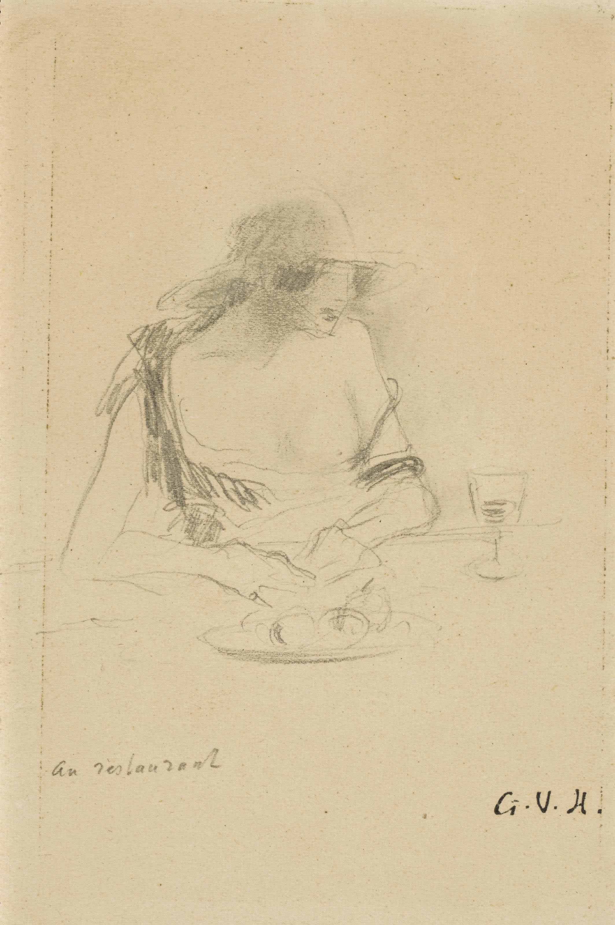 Georges-Victor Hugo - Au restaurant