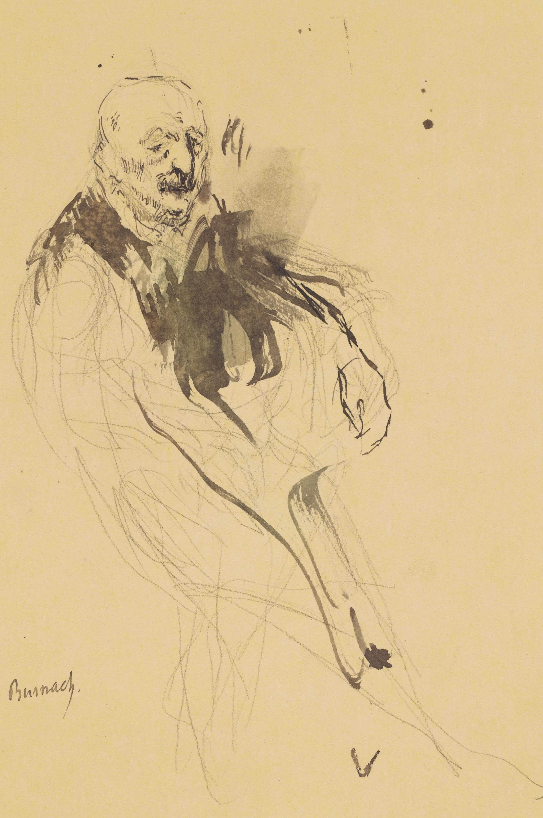 Georges Victor Hugo - Portrait de vieil homme