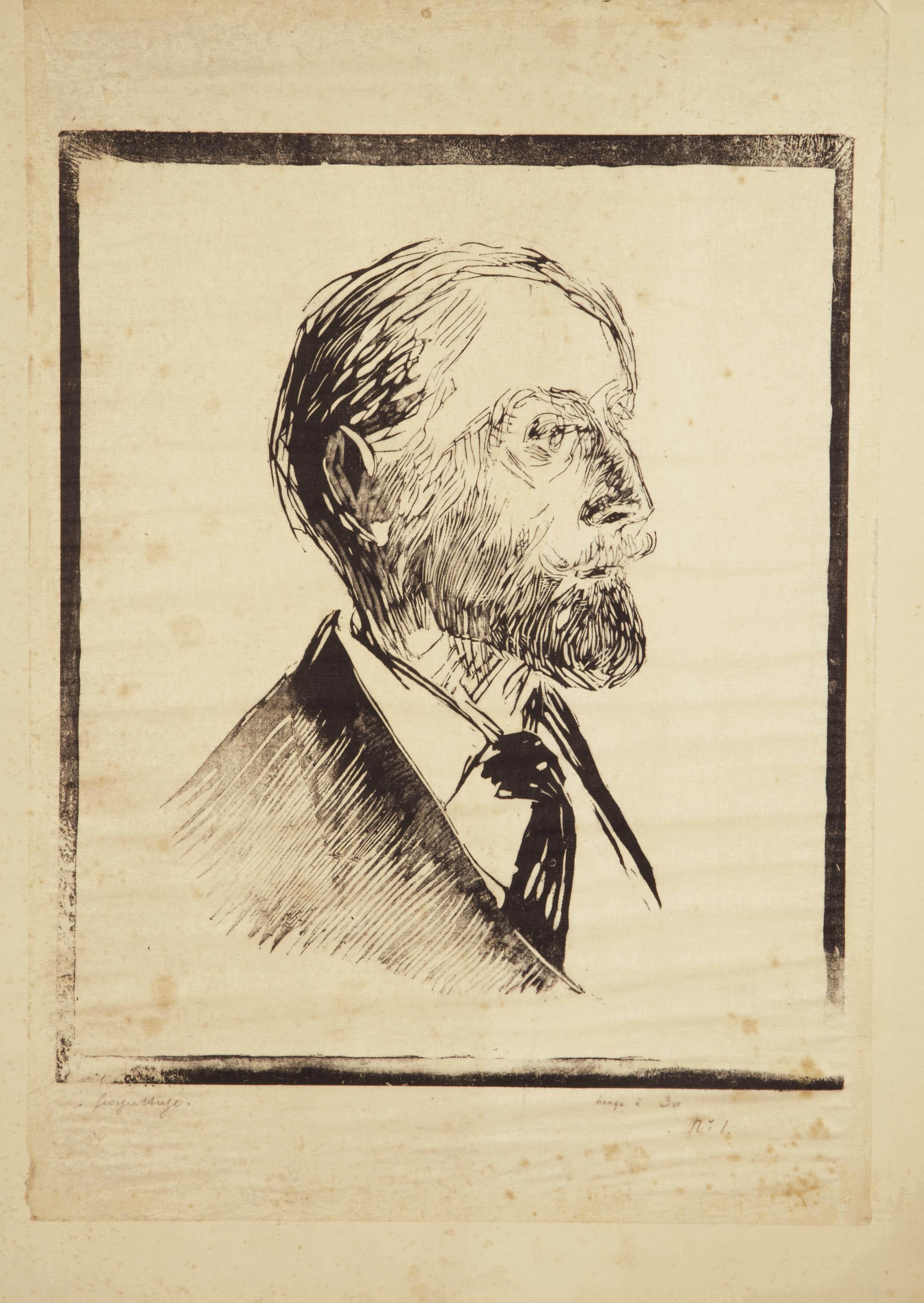 Georges-Victor Hugo - Portrait d\'homme de profil