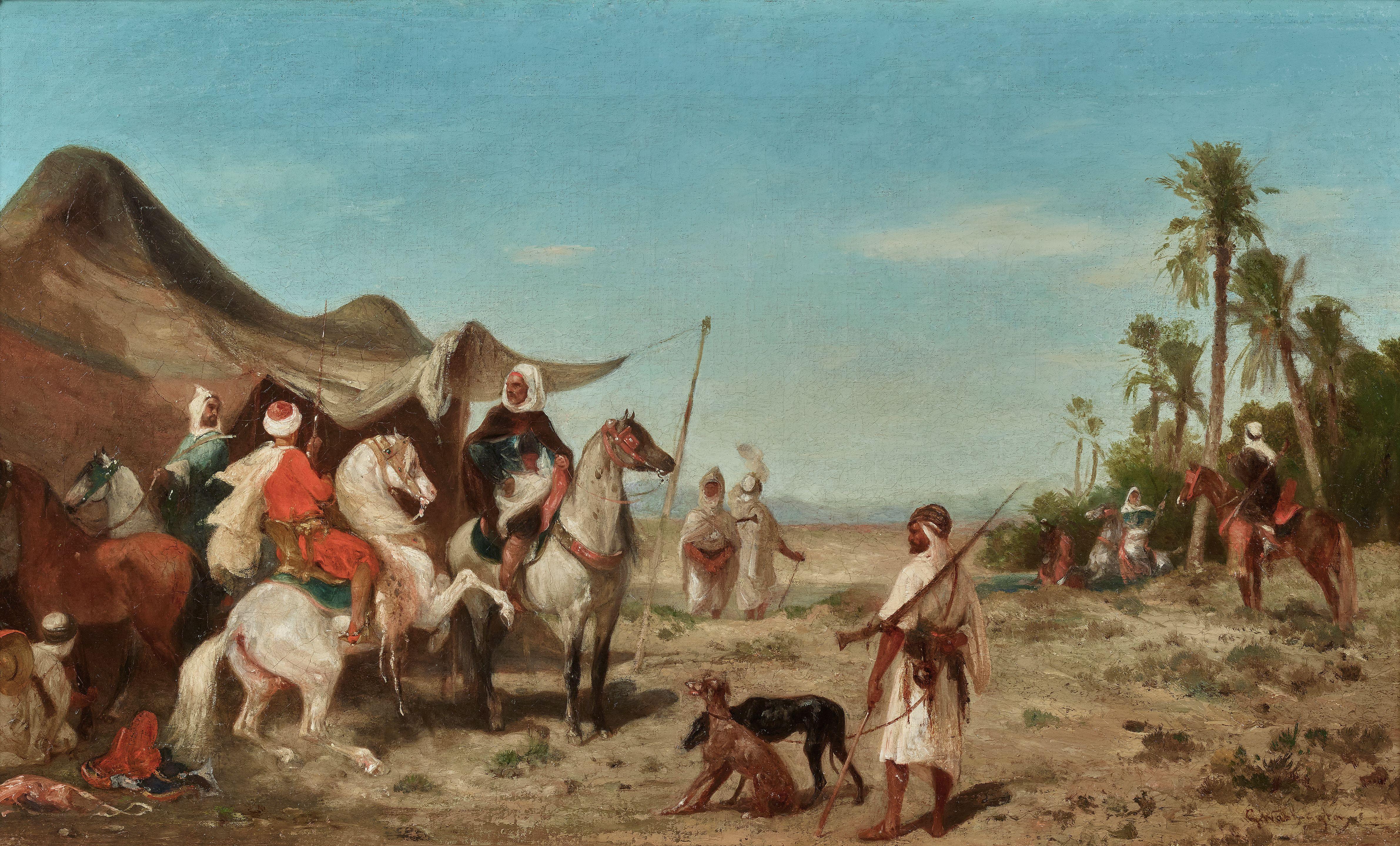 Georges Washington - A desert encampment