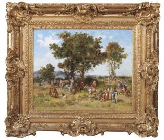 Georges Washington - Arab horsemen having a rest in the shade