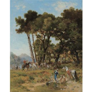 Georges Washington - French halte Dans Les Montagnes