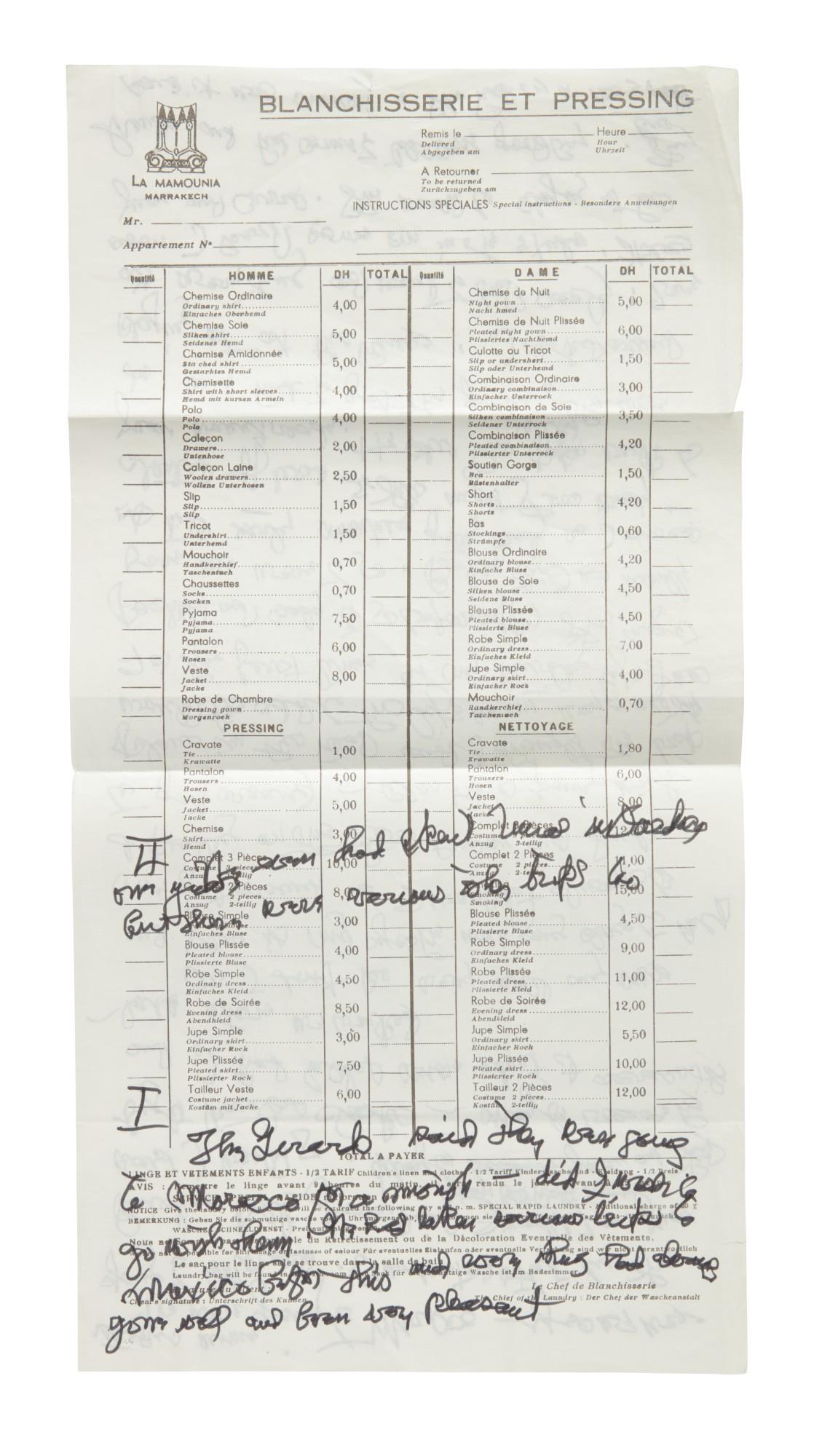 Georgia O\'Keeffe - Autograph Manuscript, Titled In Another Hand \