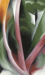 Georgia O\'Keeffe - Birch And Pine Trees--Pink