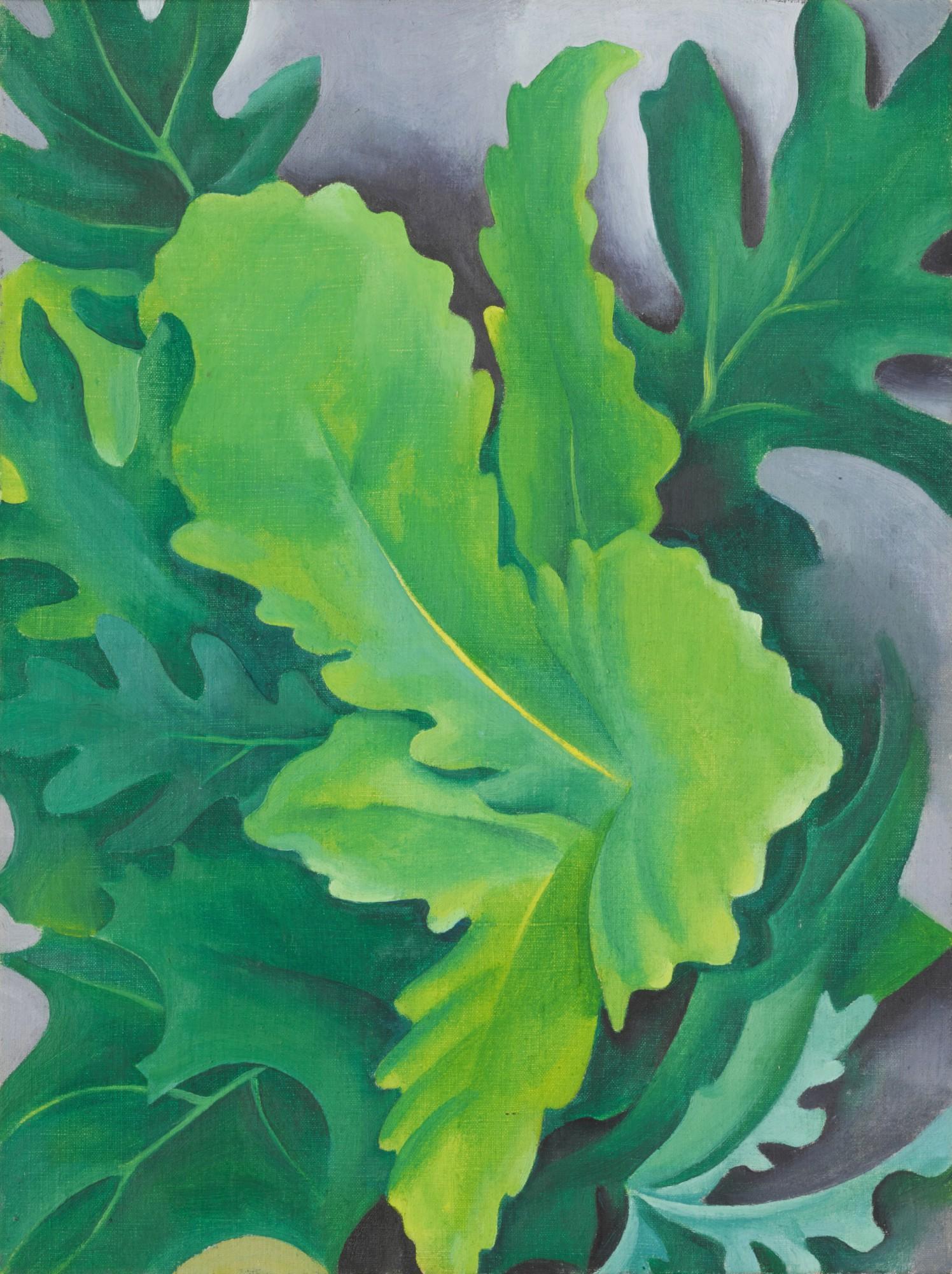 Georgia O\'Keeffe - Green Oak Leaves