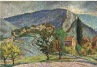 Georgii Anatol\'evich Pozhedaev - A Provence farmhouse at midday