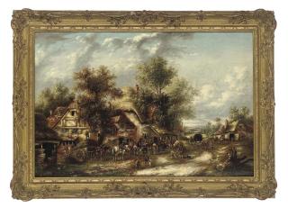 Georgina Lara - A busy village scene