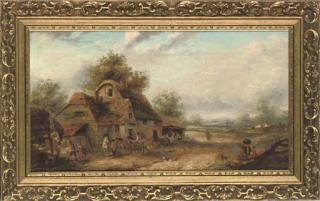 Georgina Lara - Villagers outside the inn