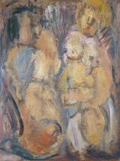 Georgios Bouzianis - Greek aktgruppe (Two Nudes)