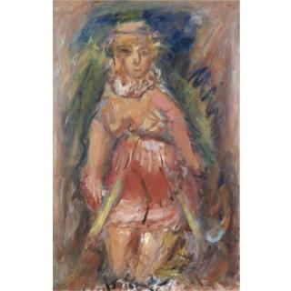 Georgios Bouzianis - Greek Mädchen Mit Hut (Girl With Hat) 