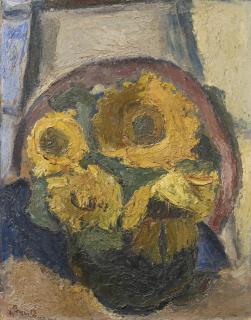 Georgios Bouzianis - Greek still Life With Flowers