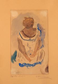 Georgios Bouzianis - Sitzende Frau