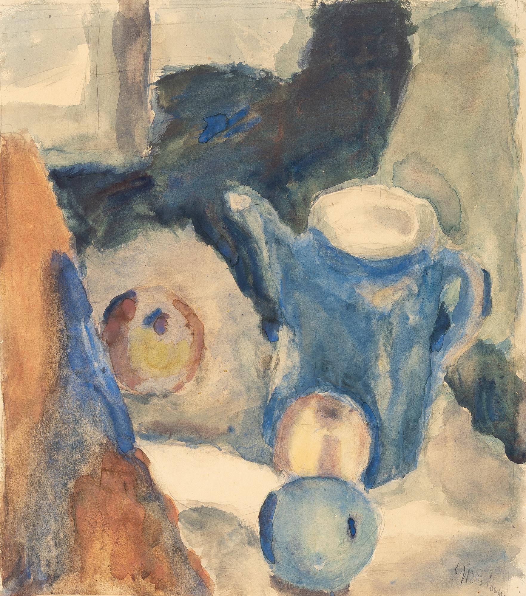 Georgios Bouzianis - „Stilleben mit Äpfel(n) und Kanne“