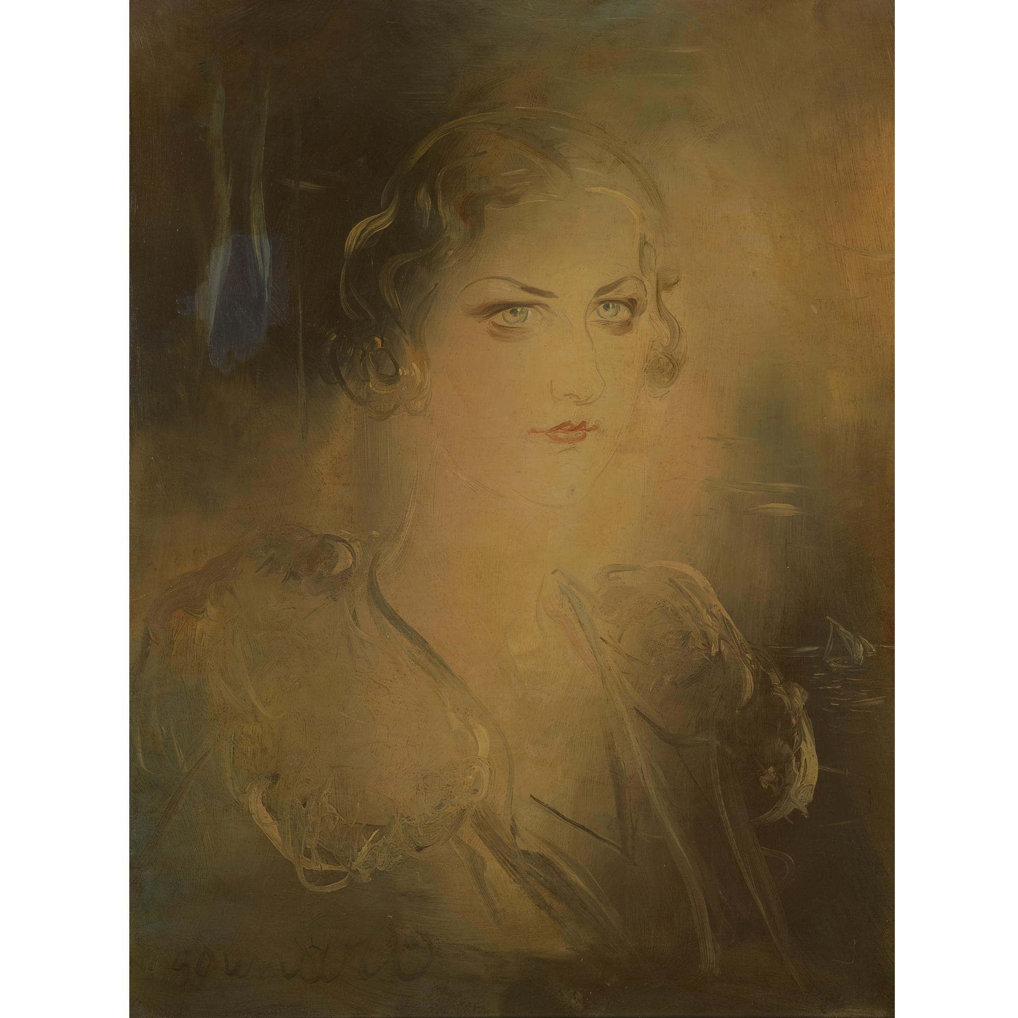 Georgios Gounaropoulos - Greek Portrait Of A Woman