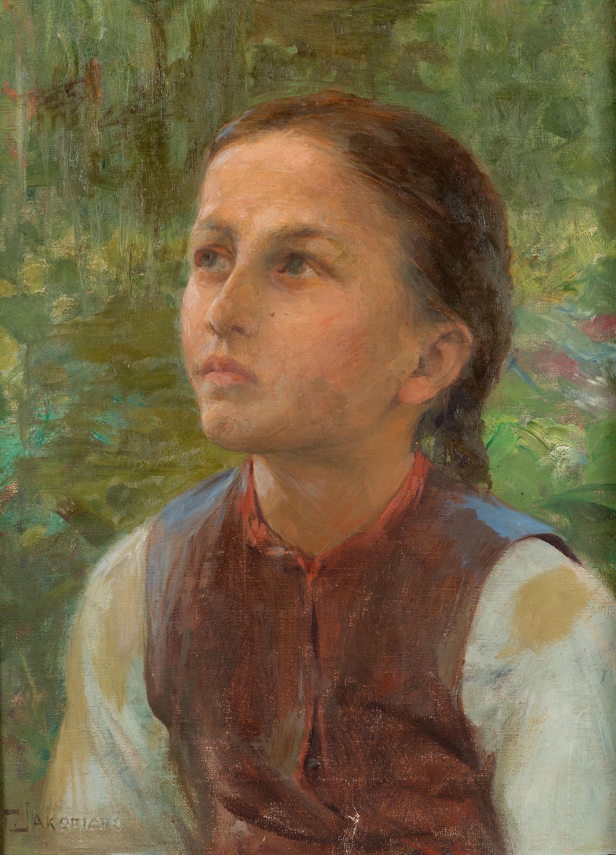 Georgios Jakobides - Fille qui regarde